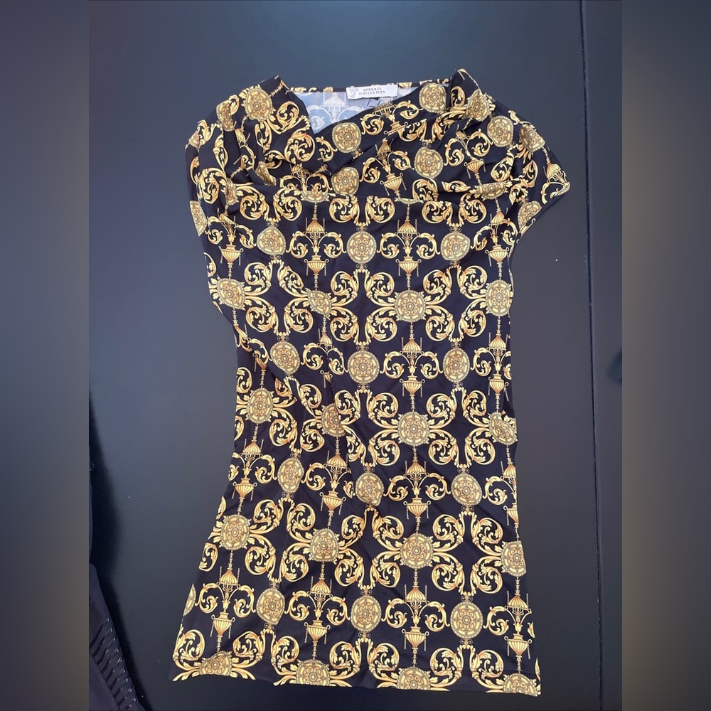 Versace Draping Neckline Shirt size 40